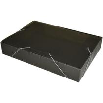 Pasta ABA Elástica Plástica Ofício 55MM Fume - Pacote com 10 Unidades