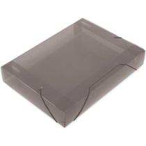 Pasta ABA Elástica Plástica Ofício 55MM Fume SOFT - Pacote com 10