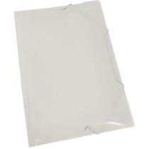 Pasta ABA Elástica Plástica Ofício Cristal - Pacote com 10 Unidades