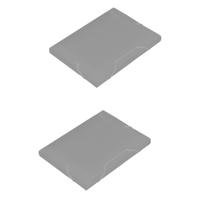 Pasta Aba Elástica Plástica Pequena 1/2 Ofício (Mini) 20mm Soft Cristal/Fumê Polibras