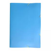 Pasta Aba Elástico Dello 1/2 Ofício Full Color Azul