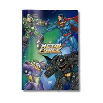 Pasta Aba Elástico Liga da Justiça Metal Force Azul Dac Pasta Aba Elástico Liga da Justiça Metal Force Azul Dac