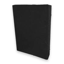 Pasta Aba Elástico Ofício 3,5Cm Preta Dello