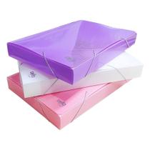 Pasta Aba Elástico Ofício Lombo 4cm Top Line DELLO Pasta Aba Elástico Ofício Lombo 4cm Top Line DELLO