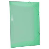 Pasta Aba Elástico Polipropileno 0,35mm Ofício Verde Pasta Aba Elástico Polipropileno 0,35mm Ofício Verde