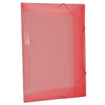 Pasta Aba Elástico Polipropileno 0,35mm Ofício Vermelha Pasta Aba Elástico Polipropileno 0,35mm Ofício Vermelha