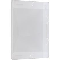 Pasta Aba Elástico Polipropileno 0,50mm Ofício Lombo 20mm Cristal Pasta Aba Elástico Polipropileno 0,50mm Ofício Lombo 20mm Cristal