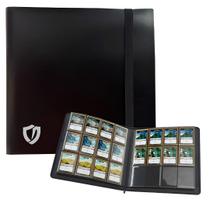 Pasta Álbum Fichário Central 4x3 Preto Para 480 Cards Pokemon Magic Central Acessórios