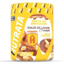 Pasta amendo whey sabor dulce de leche cream havanna 600g - nutrata