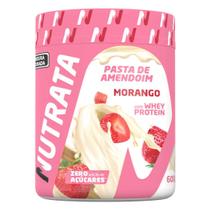 Pasta amendo whey sabor morango 600g