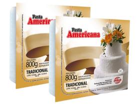 Pasta Americana Branca Tradicional Arcolor 800g - 2 unid