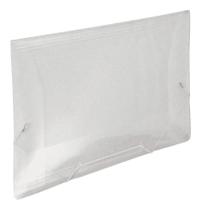 Pasta Arquivo A3 Cristal com Elástico para Fechamento Ideal para Escritório e Escolas