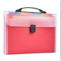 Pasta Arquivo Organizadora Expansível Divisórias Documentos 24 divisorias