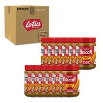 Pasta Belga Biscoito Lotus Biscoff Crunchy Kit 12 Potes 380g