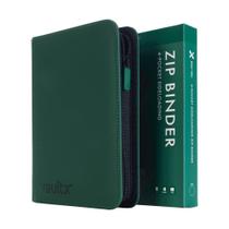 Pasta Binder Vault X 4 Bolsos com Zíper para 160 Cartas Exo-Tec Verde