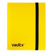 Pasta Binder Vault X com Alça, 4 Bolsos, comporta 160 cartas, amarela