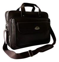 Pasta Bolsa Couro Sint P Trabalho Masculina Advogados Notebook Livros Faculdade