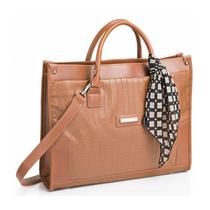 Pasta / Bolsa Feminina Charlotte Notebook 15.6' Croco Viccina Cor:Bege(Kaki) Pasta / Bolsa Feminina Charlotte Notebook 15.6' Croco Viccina Cor:Bege(Kaki)