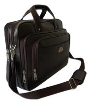 Pasta Bolsa Maleta Couro Masculina Alça Ombro e Mão P Notebook Livros Trabalho Moda Casual