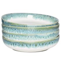 Pasta Bowls Bosmarlin Stoneware 1,2 L, conjunto de 4 turquesas claras Pasta Bowls Bosmarlin Stoneware 1,2 L, conjunto de 4 turquesas claras