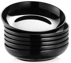 Pasta Bowls Y YHY Porcelain 900 ml, conjunto de 6 pretas