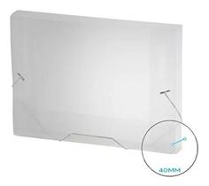 Pasta c/elast oficio 40mm cristal