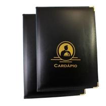 Pasta Cardapio Com 4 Bolsas Couro Nobre Pasta Cardapio Com 4 Bolsas Couro Nobre