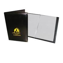 Pasta Cardápio em material sintético Com 4 Bolsas Tamanho A4 Pvc - Acp Pasta Cardápio em material sintético Com 4 Bolsas Tamanho A4 Pvc - Acp