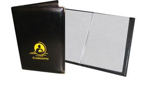 Pasta cardápio Luxo com 4 bolsas, 225 x 315 x 5mm, ideal para folha A4 Pasta cardápio Luxo com 4 bolsas, 225 x 315 x 5mm, ideal para folha A4