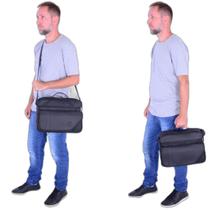 Pasta Carteiro Bolsa Transversal Masculina para Notebook 14 Pol Maleta Social