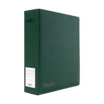 Pasta Catalogadora Grande Vault X 3 Argolas D Exo-Tec Verde Pasta Catalogadora Grande Vault X 3 Argolas D Exo-Tec Verde