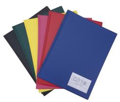 Pasta catalogo 1/2 oficio com 50 envelopes medios com visor colorida