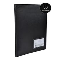 Pasta Catálogo 50 Envelopes 0,12 PVC Resistente Visor frontal ACP para organizar armazenar documentos papéis música foto Pasta Catálogo 50 Envelopes 0,12 PVC Resistente Visor frontal ACP para organizar armazenar documentos papéis música foto