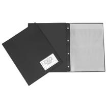 Pasta catalogo 50 envelopes grossa preta deo 653 Pasta catalogo 50 envelopes grossa preta deo 653