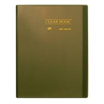 Pasta Catálogo A4 com 40 Folhas Plásticas Transparentes Clearbook Yes Cristal para Documentos Exames