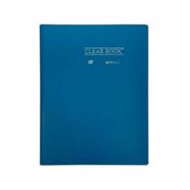 Pasta Catálogo A4 com 50 Folhas Clearbook Yes Azul Escuro Universitário Colegial para Arquivar Documentos