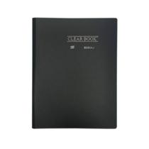 Pasta Catálogo A4 com 50 Folhas Clearbook Yes Preto Moderno Universitário Colegial para Arquivar Documentos