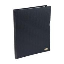 Pasta catalogo A4 Executiva Preta com 30 plásticos Dello