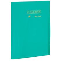 Pasta Catálogo A4 Verde Cristal com 10 Folhas Yes Clearbook