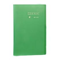 Pasta Catálogo Clear Book A4 com 30 Folhas de Plástico - Yes - VERDE