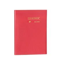 Pasta Catálogo Clear Book A4 com 30 Folhas de Plástico - Yes - VERMELHO