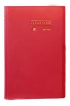 Pasta Catálogo Clear Book A4 com 40 Folhas de Plástico - Yes - VERMELHO