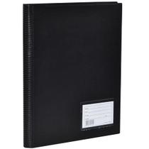 Pasta Catálogo com Visor 50 envelopes Polibras Preta