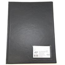 Pasta Catalogo Preta com 10 Sacos/Envelopes Plásticos ACP 24,5x33,5cm