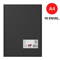 Pasta Catálogo PVC 10 Envelopes com Visor A4 235x312mm cor Preto