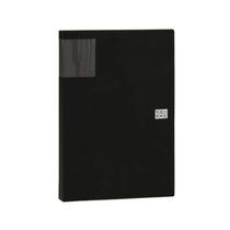 Pasta Catalogo Square A4 com 20 Folhas - YES - PRETO PRETO