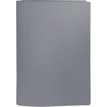 Pasta Classificador Rápido Plástica com Grampo Cinza Pacote com 10