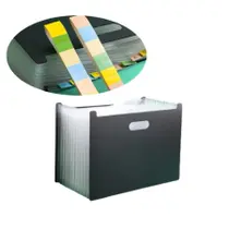 Pasta com 12 divisórias organizadora de documentos sanfonada