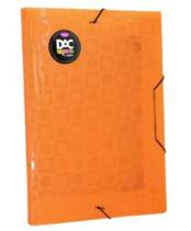 Pasta com Aba de Plástico 23,2x33,2cm - com Elástico DAC Color Bubble 902PP-LR Laranja Pasta com Aba de Plástico 23,2x33,2cm - com Elástico DAC Color Bubble 902PP-LR Laranja