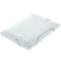 Pasta com Aba Elástico Ofício 18mm 245x18x335mm Soft Cristal - POLIBRAS Pasta com Aba Elástico Ofício 18mm 245x18x335mm Soft Cristal - POLIBRAS